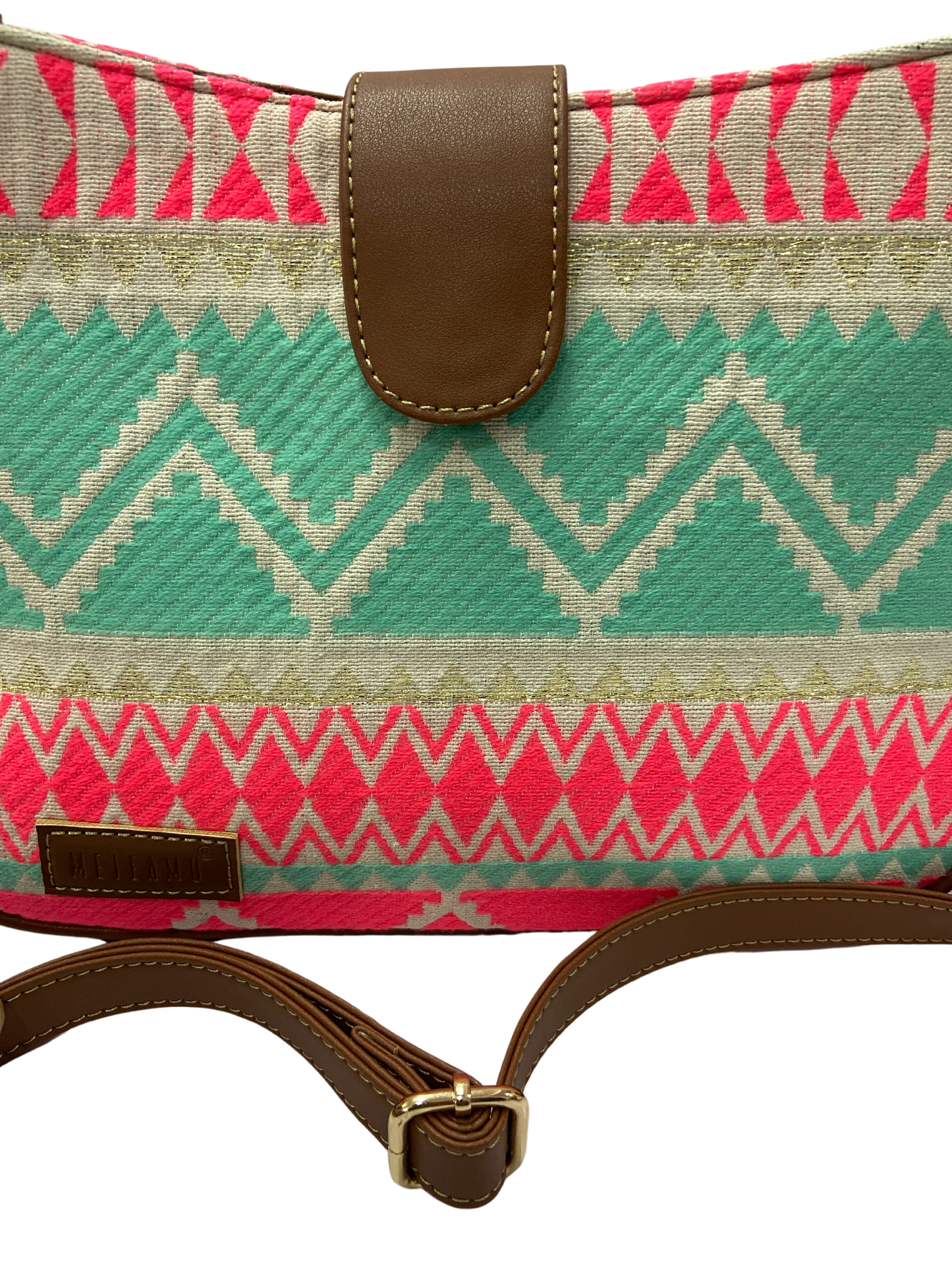 Artisan Weave Sling Bag - Mint Blush