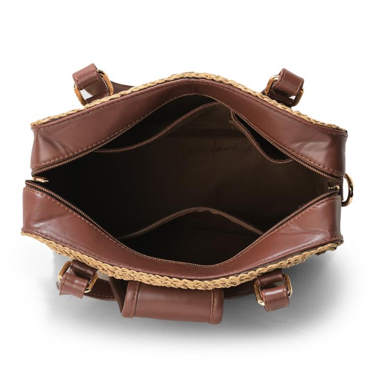 Earthy Muse Raffia Bag