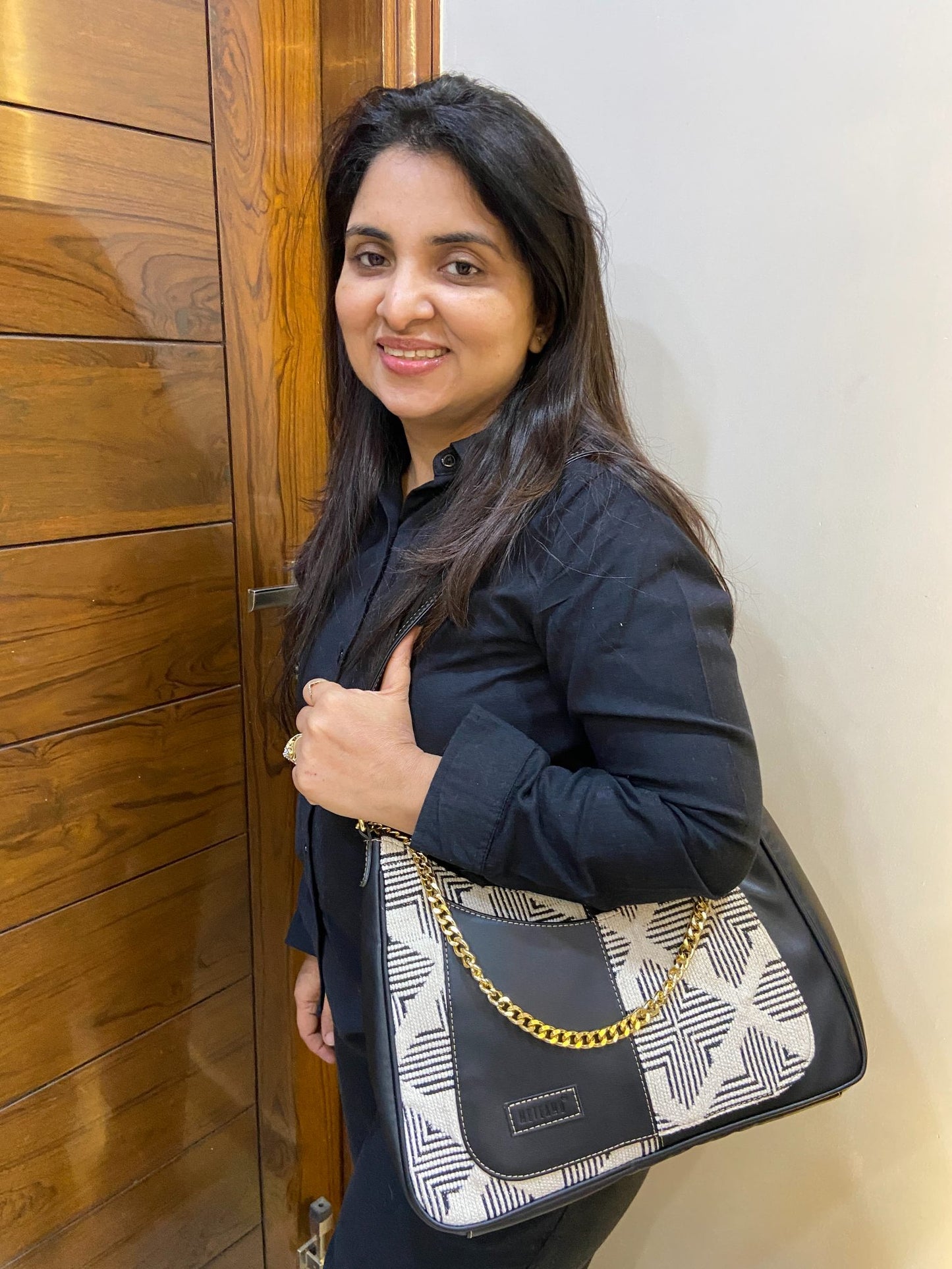 Crescent Baguette - Duo Tone - Everyday Shoulder Bag