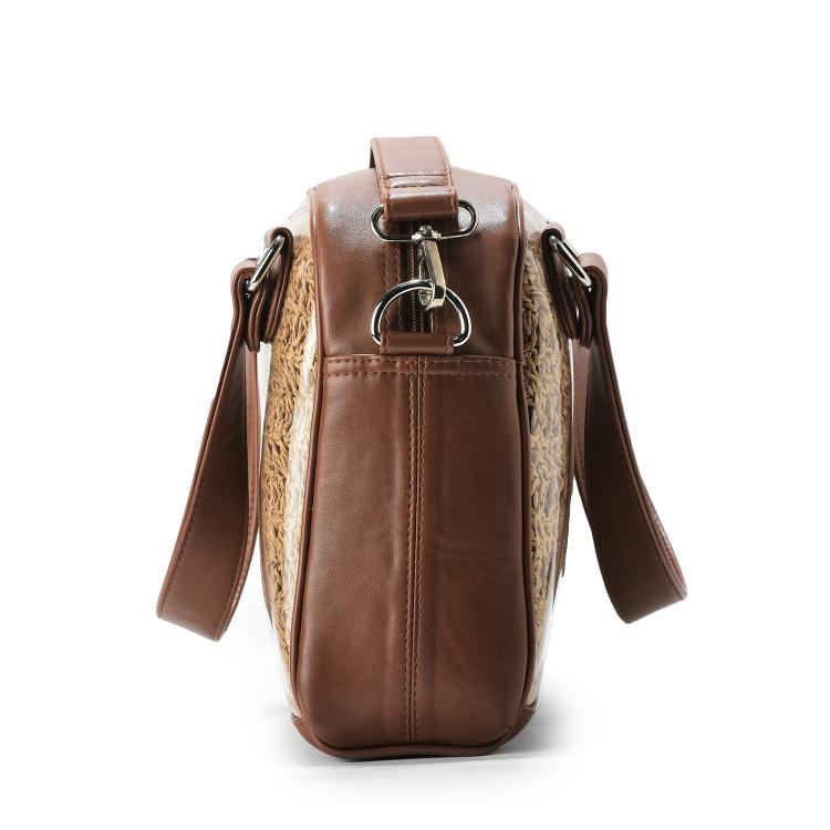 Caramel Weave Raffia Bag