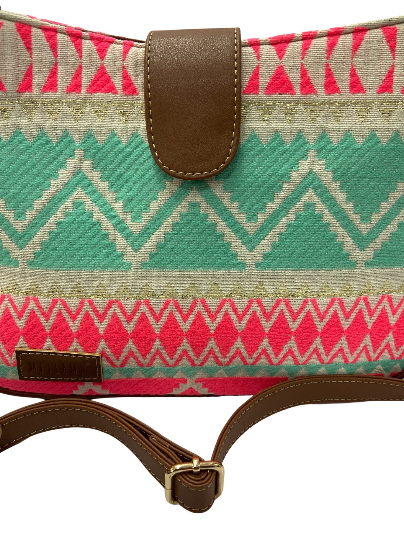 Artisan Weave Sling Bag - Mint Blush
