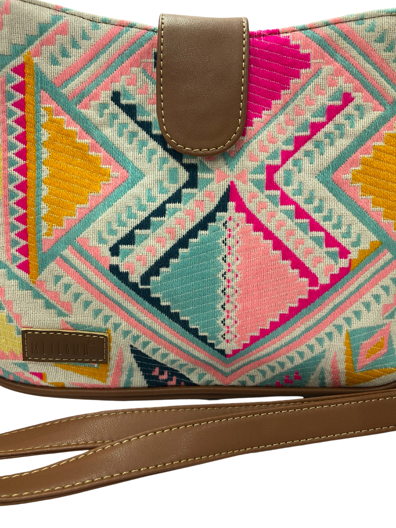 Artisan Weave Sling Bag - Pink Trivia