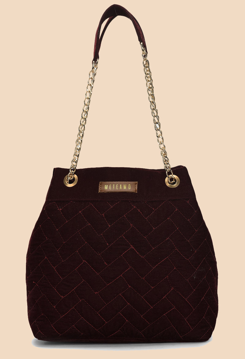 Roush- Red Velvet Party Shoulder Bag