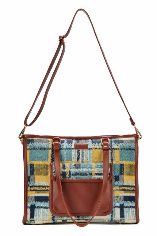 Radiance (YELLOW)- Artisan Weave Office Tote