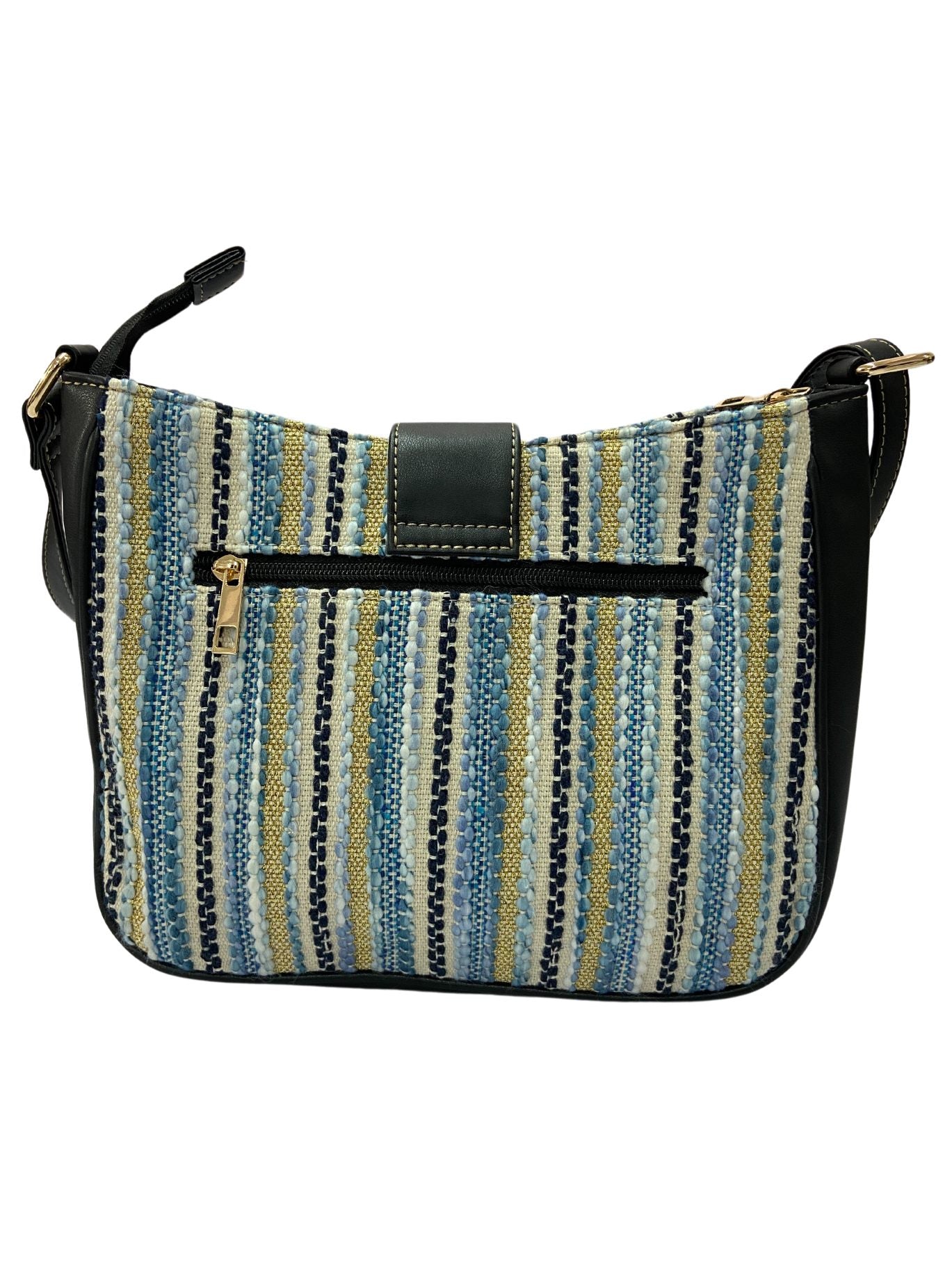 Artisan Weave Sling Bag - Blue Wave