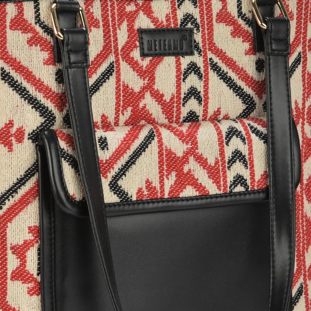 Tribal Loom Artisan Weave Office Tote