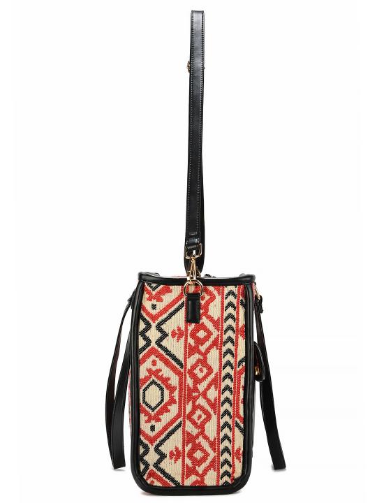 Tribal Loom Artisan Weave Office Tote