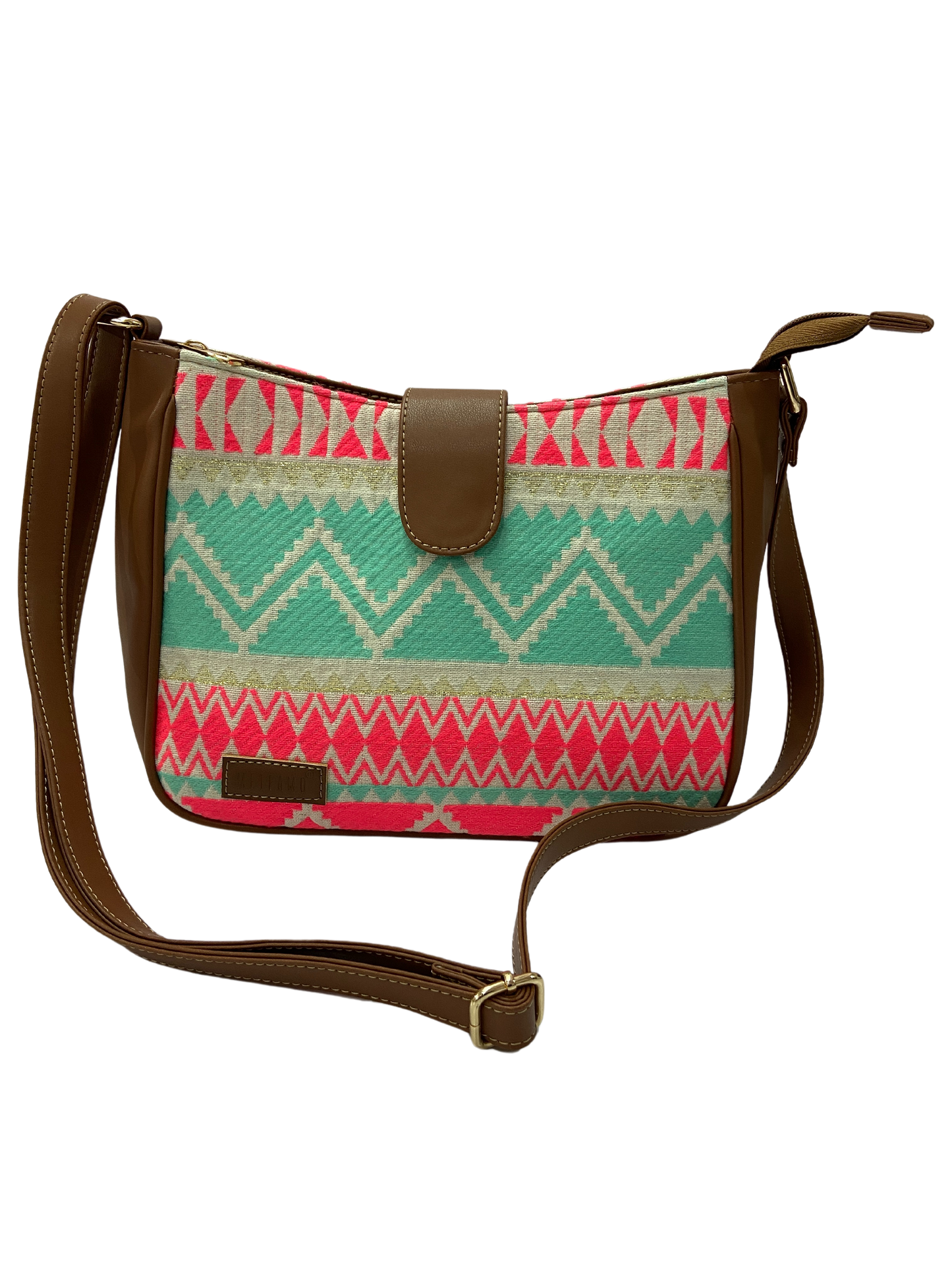 Artisan Weave Sling Bag - Mint Blush