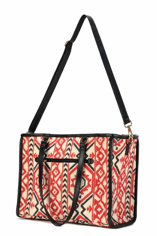 Tribal Loom Artisan Weave Office Tote