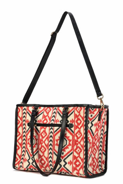 Tribal Loom Artisan Weave Office Tote