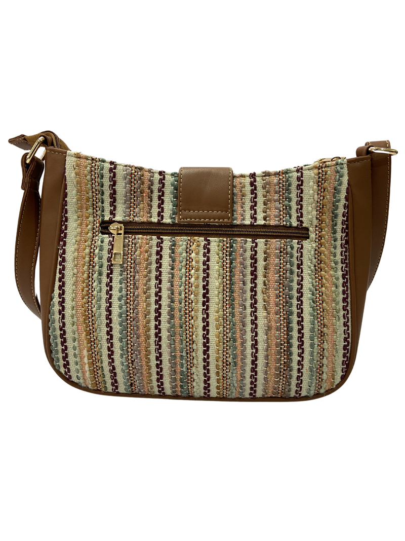 Artisan Weave Sling Bag - Sand