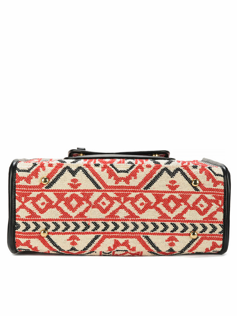 Tribal Loom Artisan Weave Office Tote
