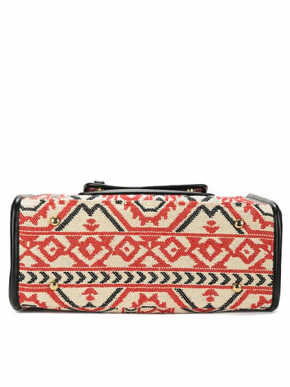Tribal Loom Artisan Weave Office Tote