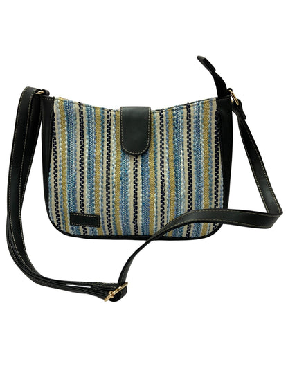 Artisan Weave Sling Bag - Blue Wave