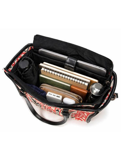 Tribal Loom Artisan Weave Office Tote