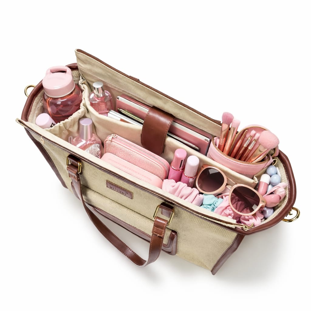 Sandstone Carry Artisan Weave Office Tote