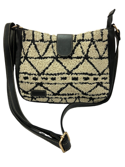 Artisan Weave Sling Bag - Monochrome Tribal