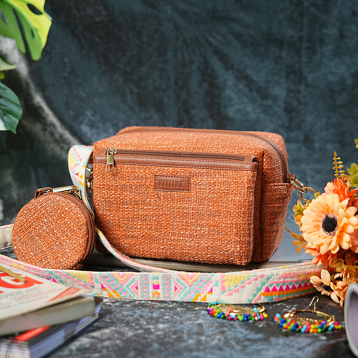 Sunset Amber - Box Sling Bag