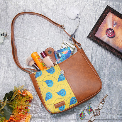 Sling Bag - Yellow Peacock