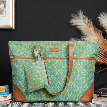 Mayur - Office Tote Bag with Mini Pouch