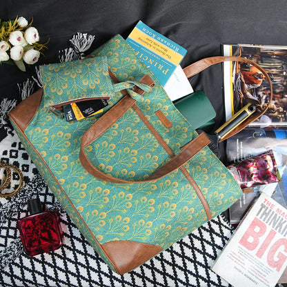 Mayur - Office Tote Bag with Mini Pouch