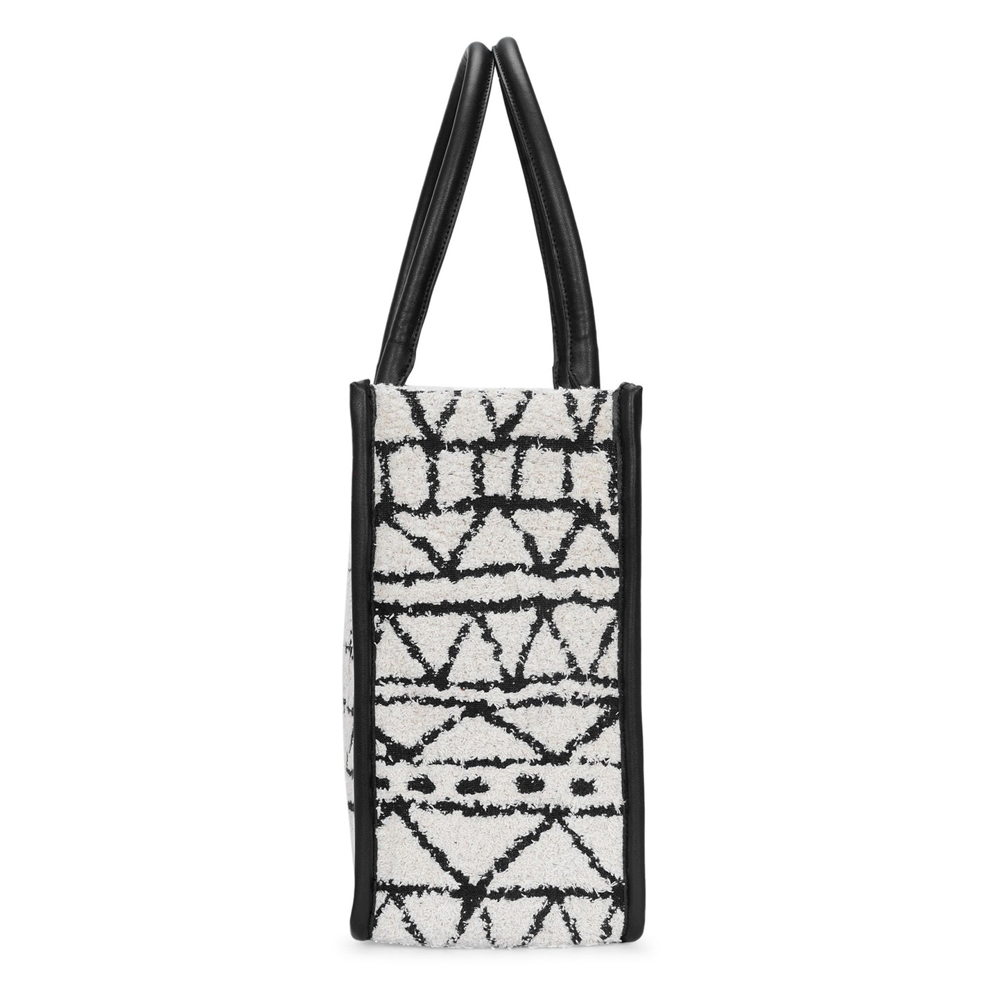 Artisan Weave Office Tote - Monochrome Tribal