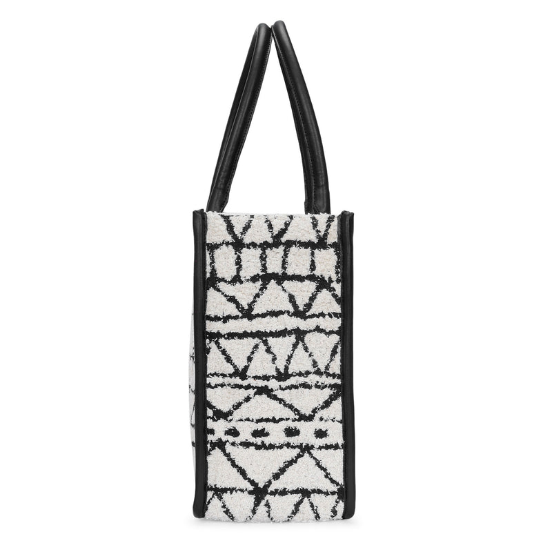Artisan Weave Office Tote - Monochrome Tribal