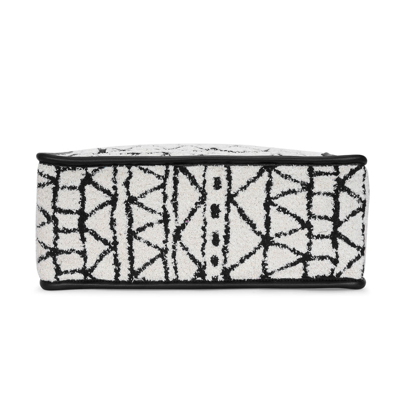 Artisan Weave Office Tote - Monochrome Tribal