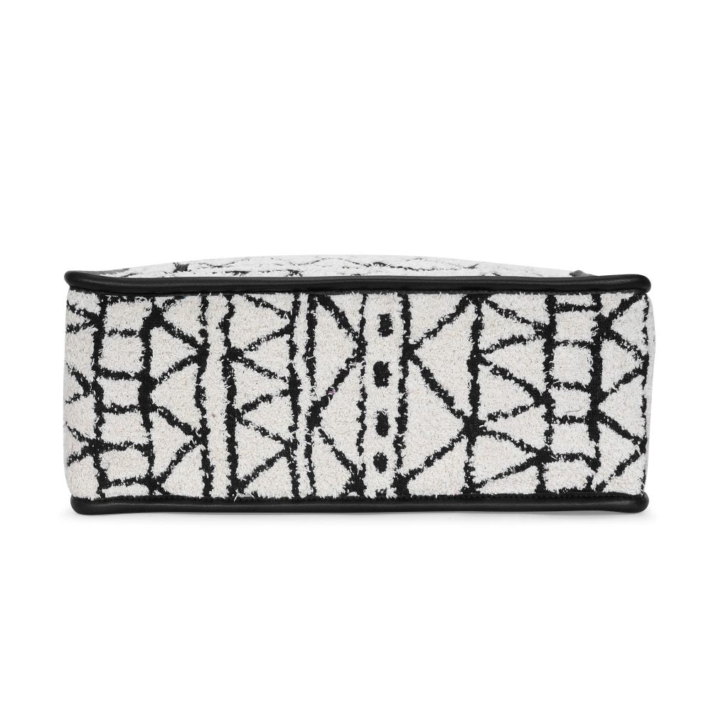Artisan Weave Office Tote - Monochrome Tribal