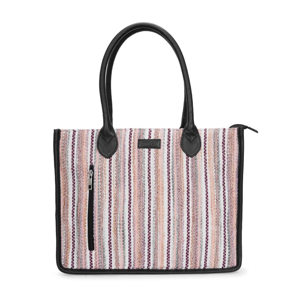 Sand Artisan Weave Handcrafted Office Tote for Women