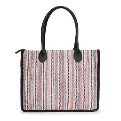 Sand Artisan Weave Handcrafted Office Tote for Women