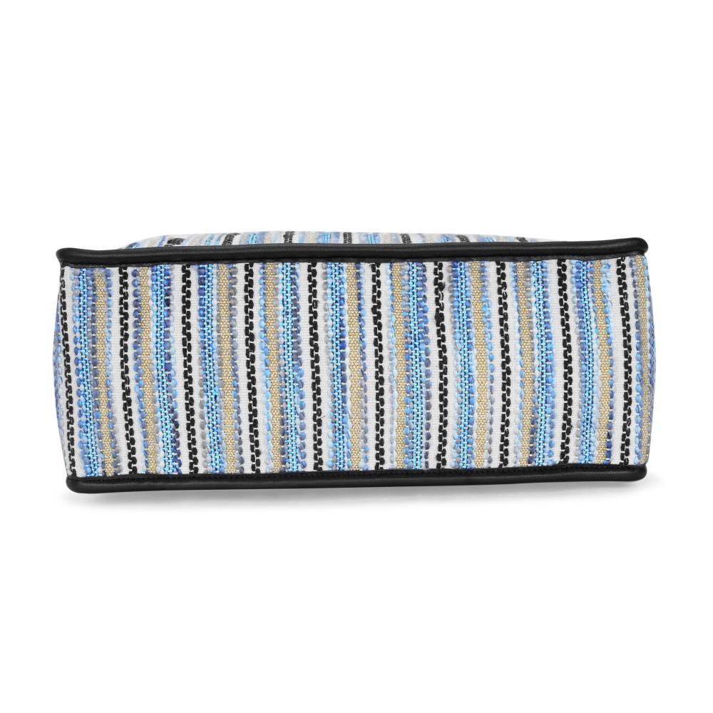 Blue Wave Artisan Weave Handcrafted Office Tote for Women