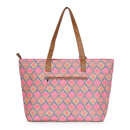 Ruhani Pink - Office Tote Bag with Mini Pouch