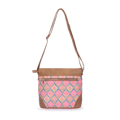 Sling Bag with Flap - Ruhani Pink