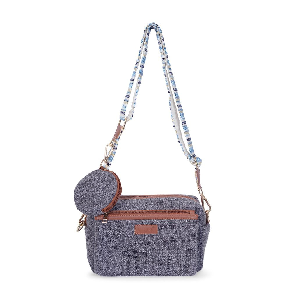 Charcoal Shadow - Box Sling Bag