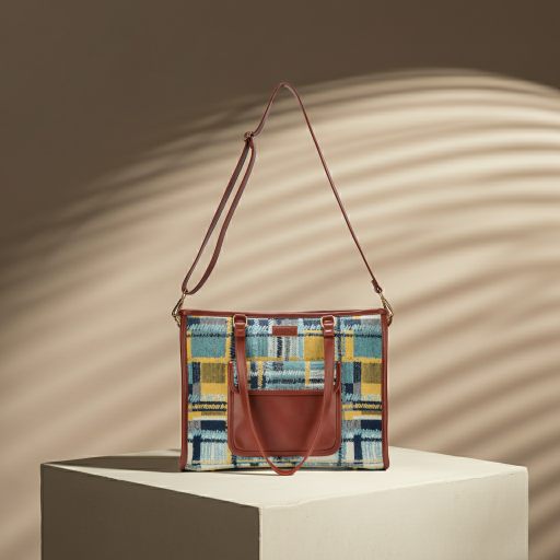 Radiance (YELLOW)- Artisan Weave Office Tote
