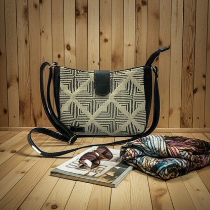 Artisan Weave Sling Bag - Duo Tone