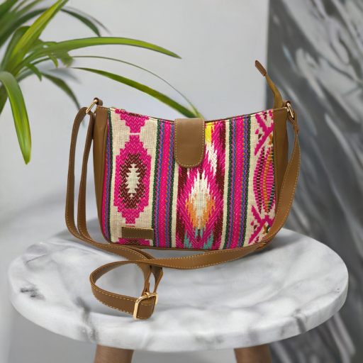 Artisan Weave Sling Bag - Spectrum Fusion