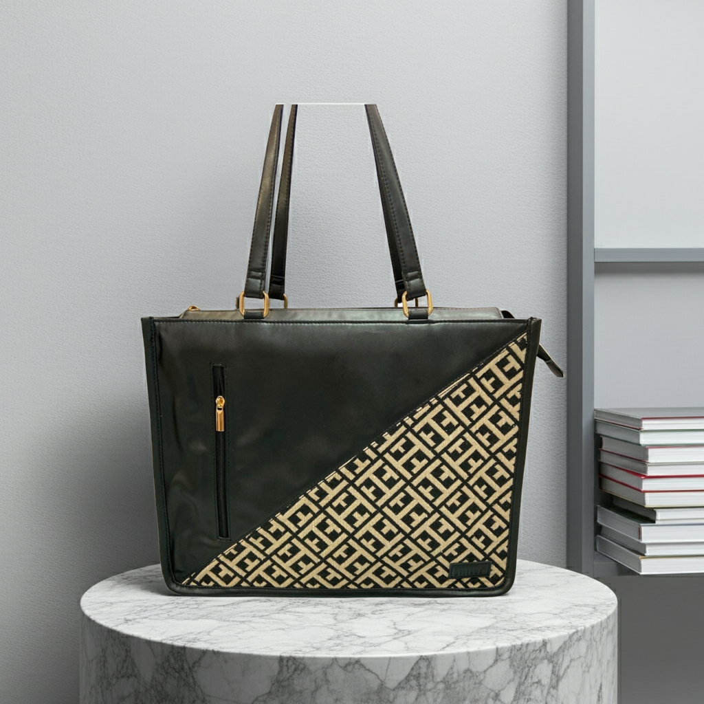 Nazakat Artisan Weave Office Tote