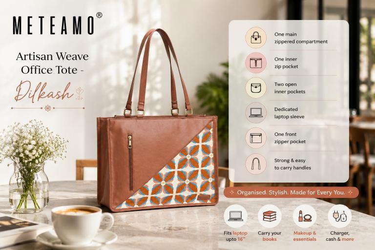 Dilkash Artisan Weave Office Tote