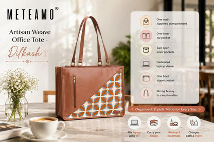 Dilkash Artisan Weave Office Tote