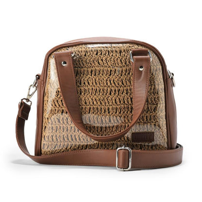 Caramel Weave Raffia Bag