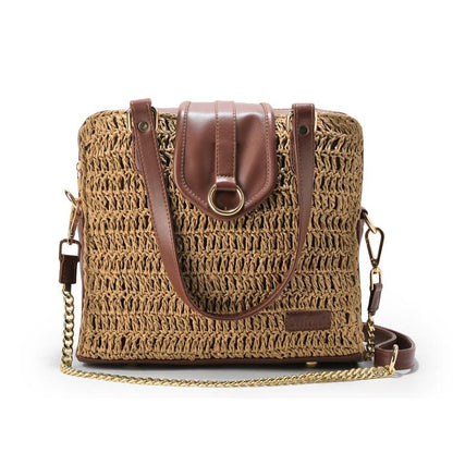 Earthy Muse Raffia Bag