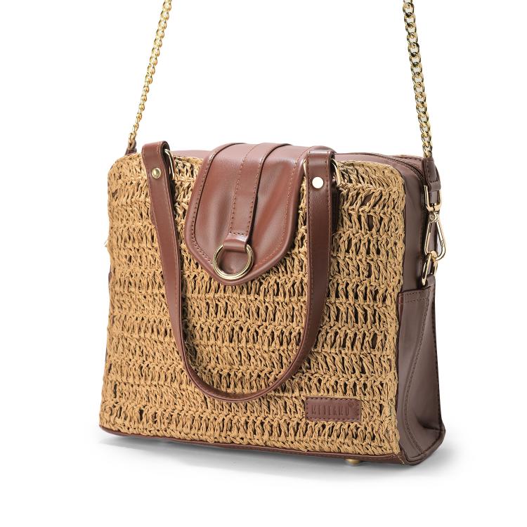 Earthy Muse Raffia Bag