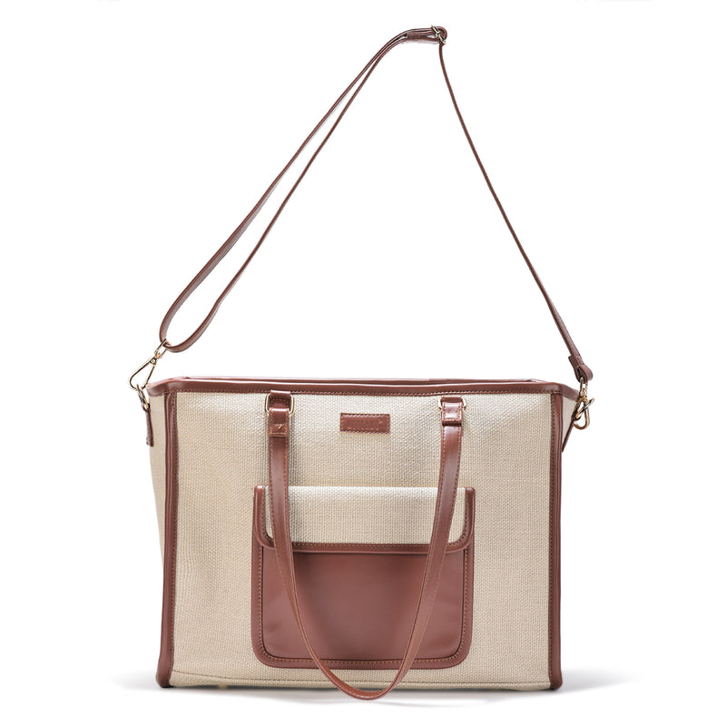 Sandstone Carry Artisan Weave Office Tote