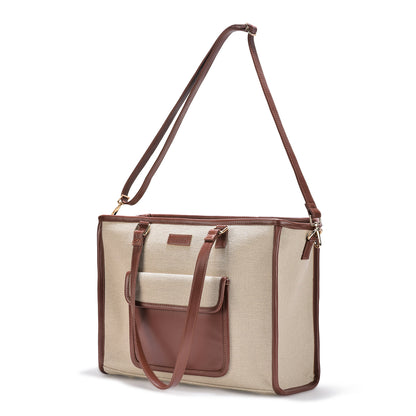 Sandstone Carry Artisan Weave Office Tote
