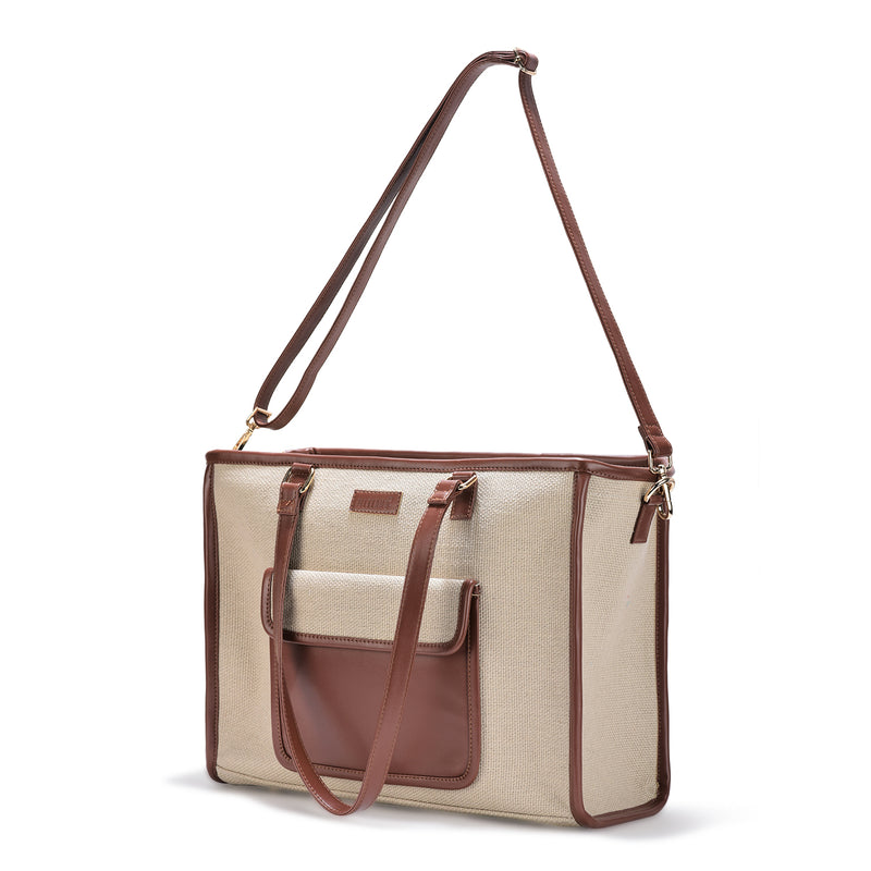 Sandstone Carry Artisan Weave Office Tote
