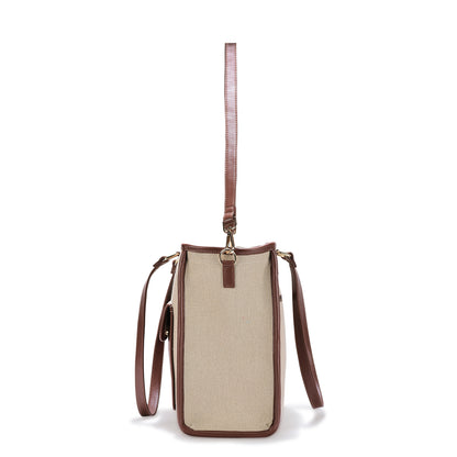 Sandstone Carry Artisan Weave Office Tote