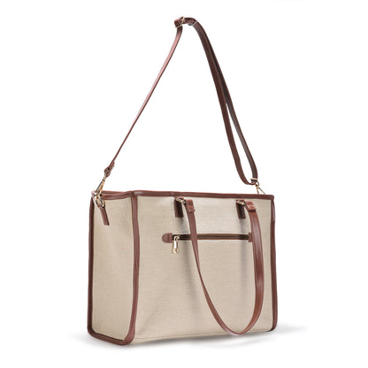 Sandstone Carry Artisan Weave Office Tote