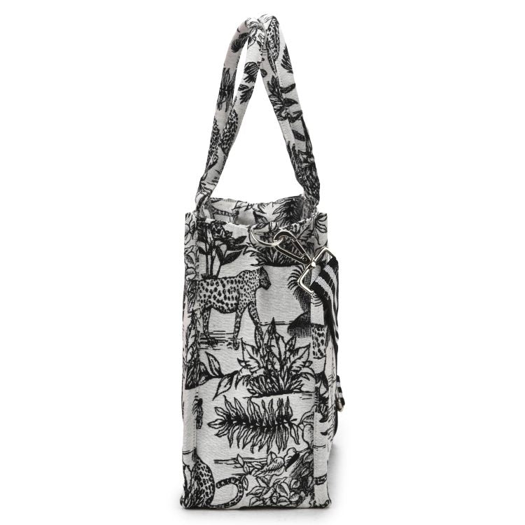 Vufia - Black & White Jacquard Box Bag - Medium